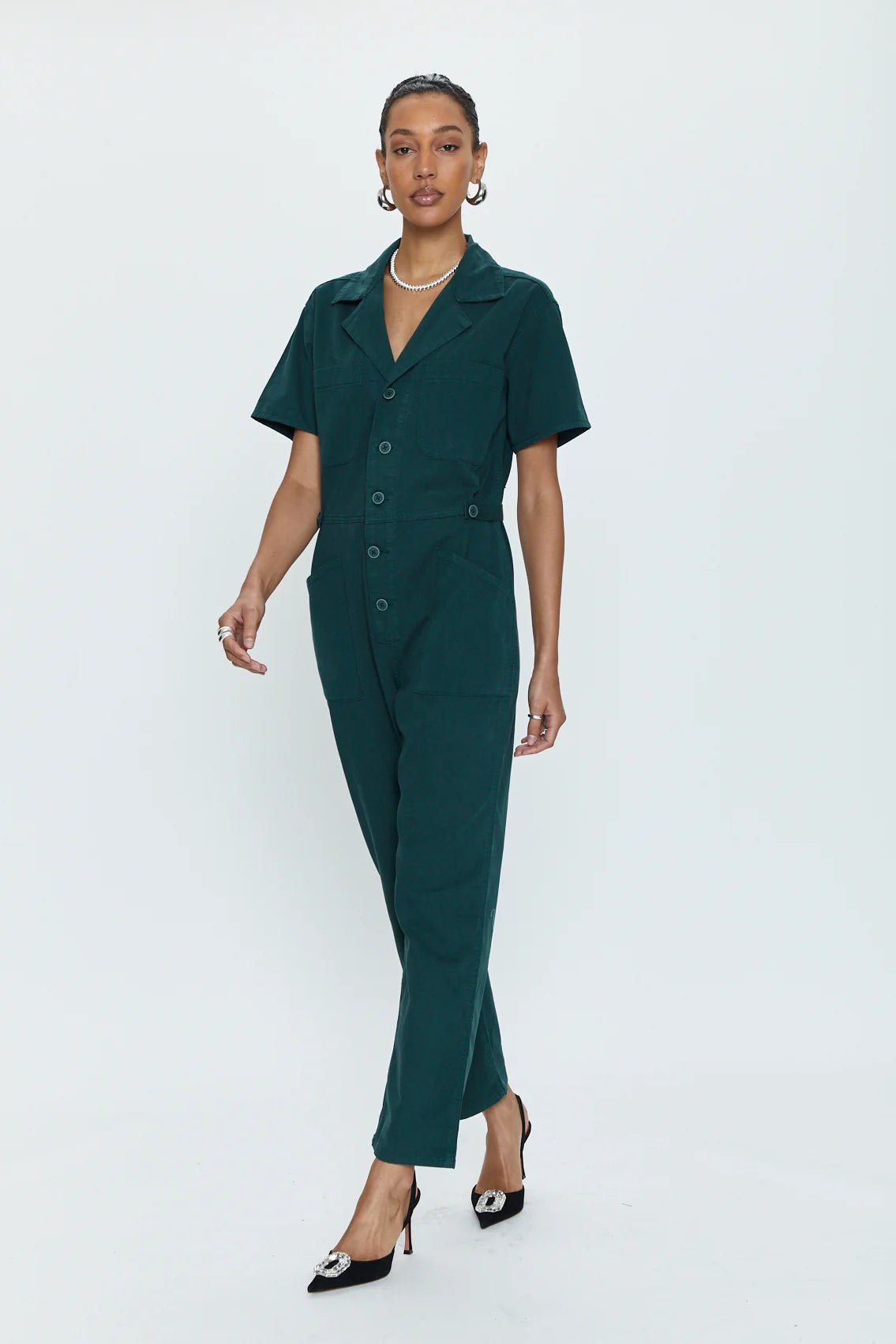 Pistola Grover Jumpsuit - Pine - SPARROW