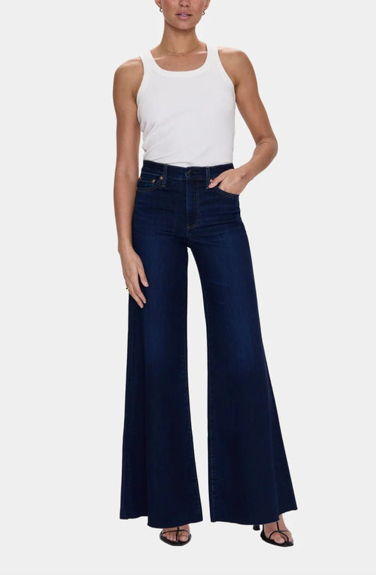 Pistola Izzy Mid Rise Wide Leg Denim - Tristesse - SPARROW