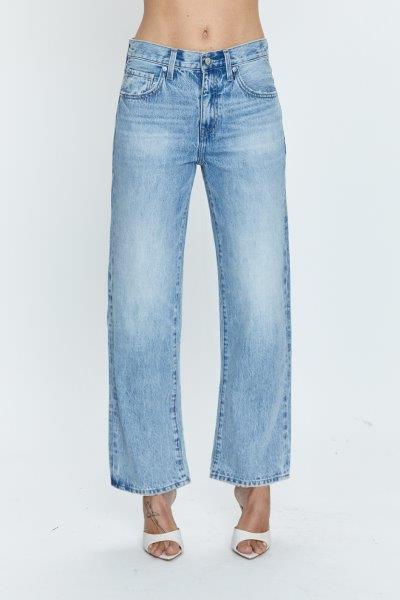 Pistola Lexi Ankle Mid - Rise Straight Leg Jeans - Bowie - SPARROW