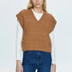 Pistola Marta Sweater Vest - Caramel - SPARROW