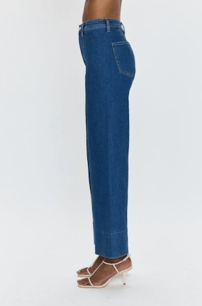 Pistola Penny Pintuck Ankle Jeans - SPARROW