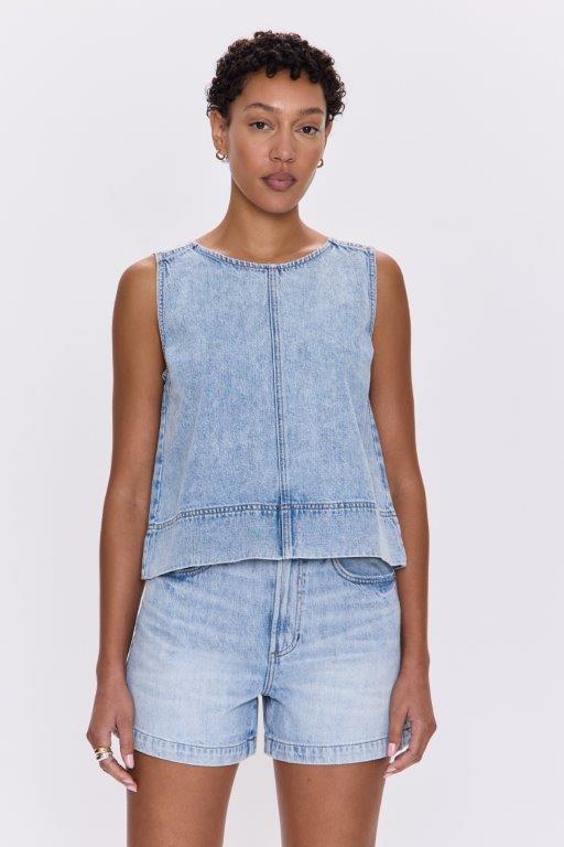 Pistola Rue Denim Top - SPARROW