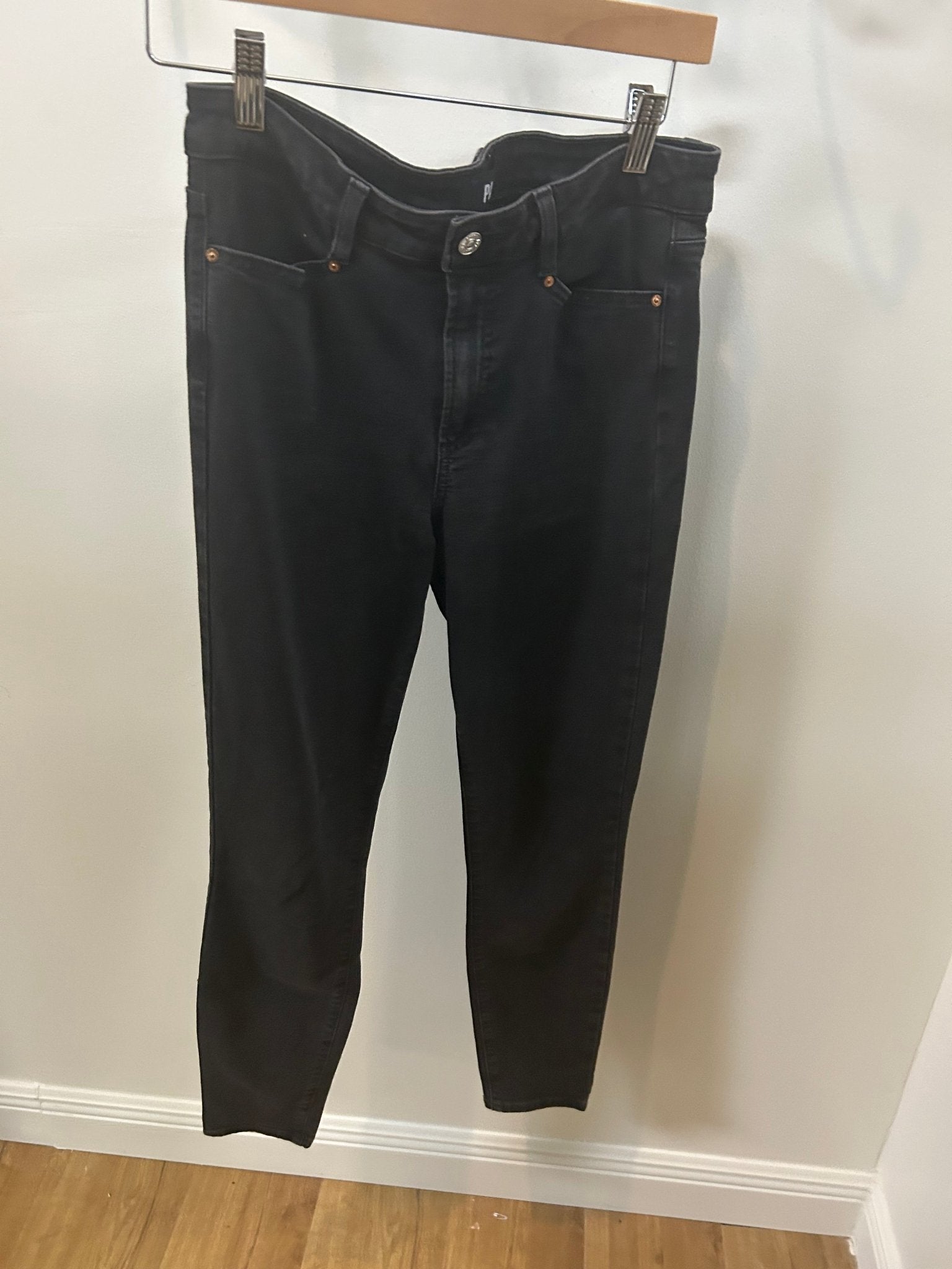Pre loved Paige black denim - SPARROW