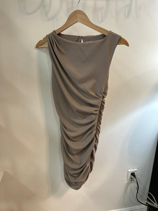 Preloved Abercrombie & Fitch Dress Tan New - SPARROW