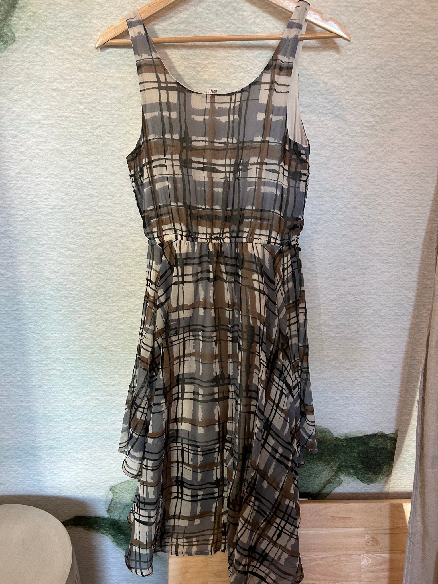 Preloved Bar lll Plaid Mini Dress - SPARROW