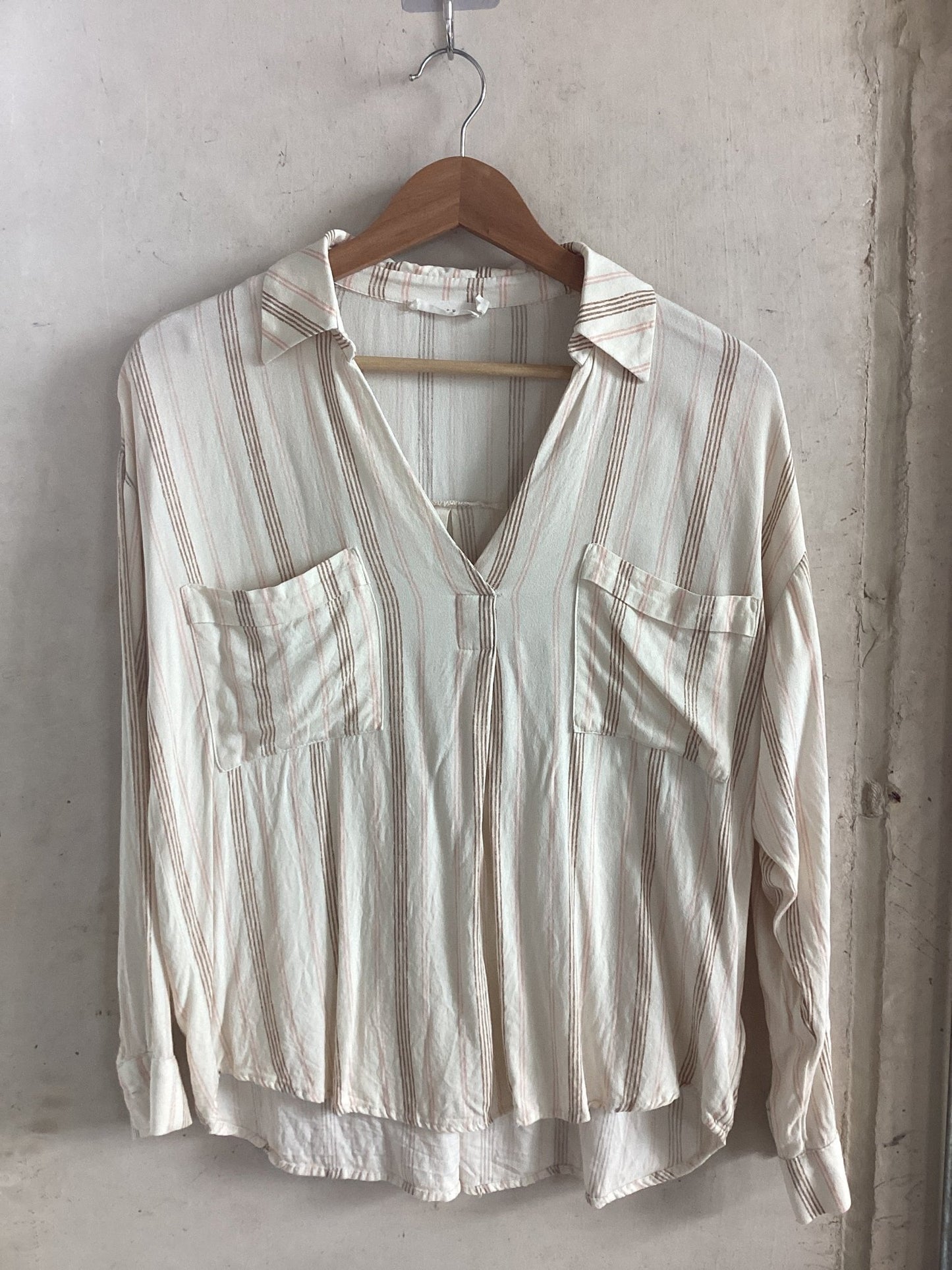 Preloved Lush Collared Blouse - SPARROW