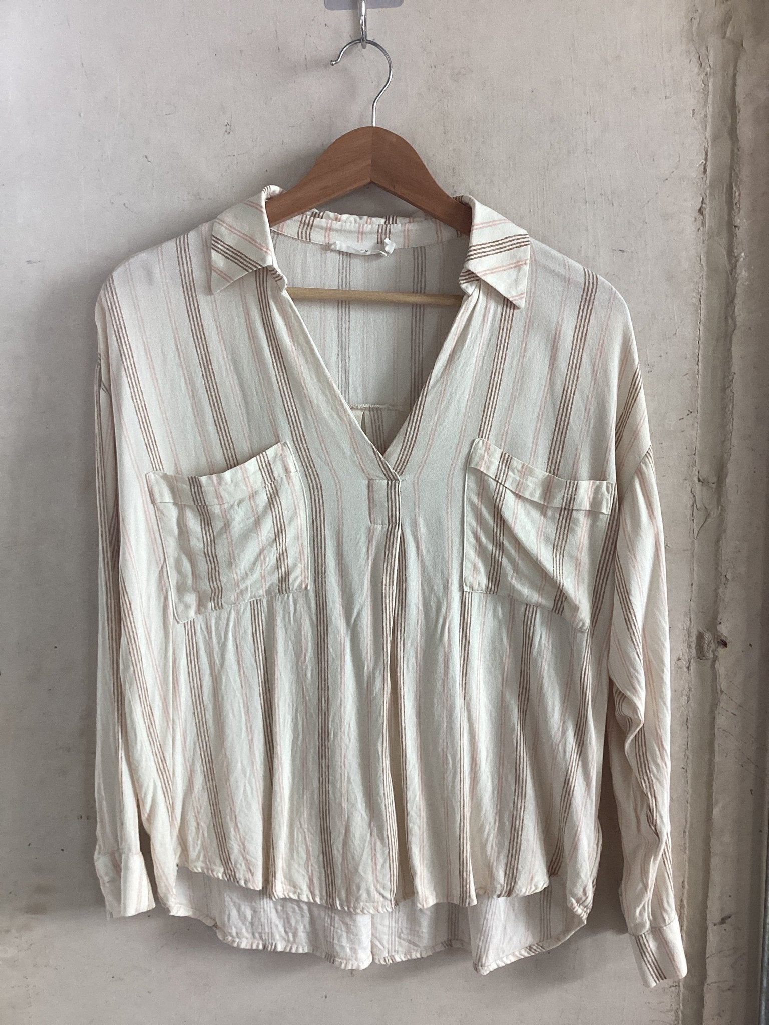 Preloved Lush Collared Blouse - SPARROW