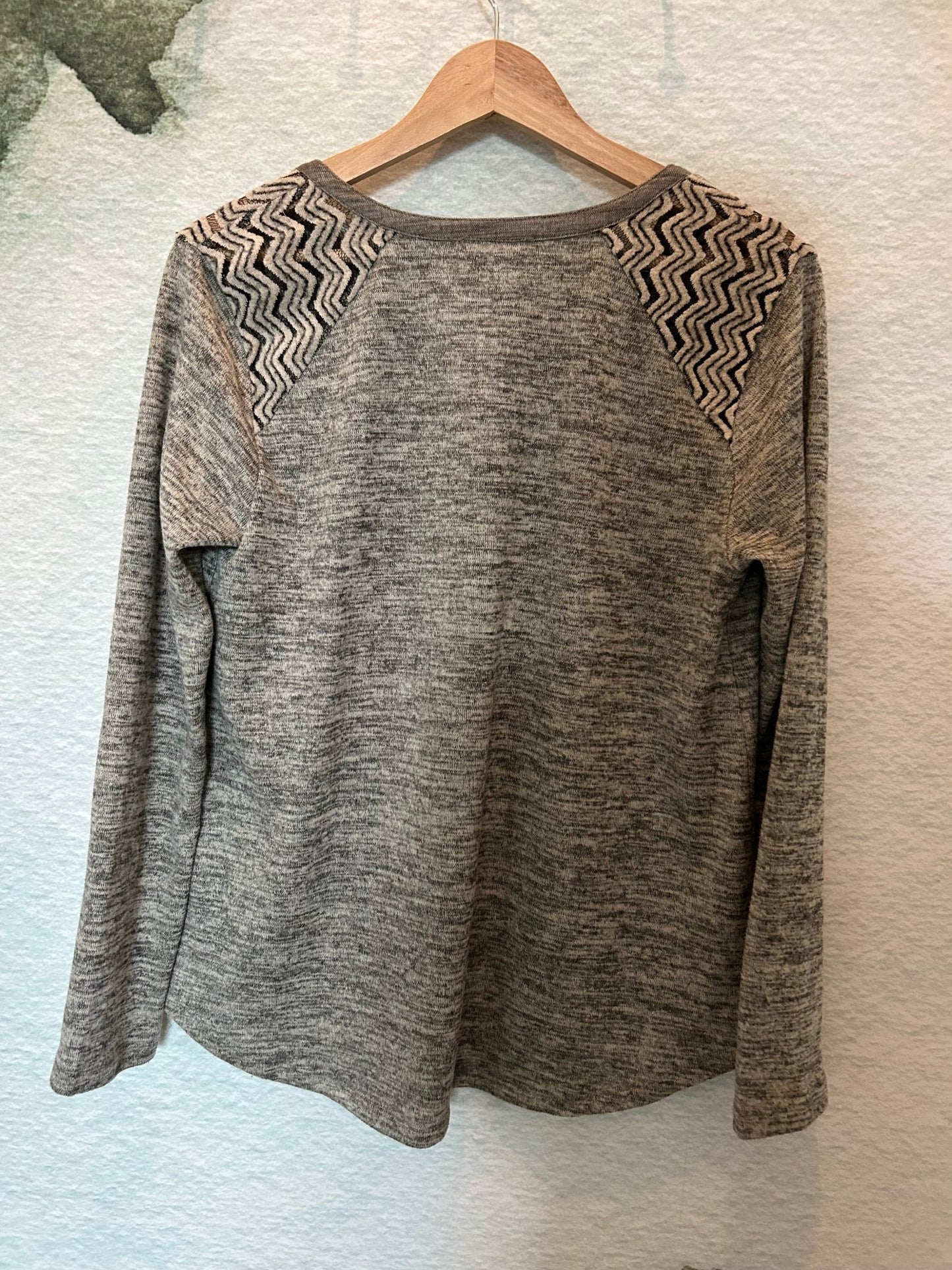 Preloved Mystree Grey Button Up Top - SPARROW