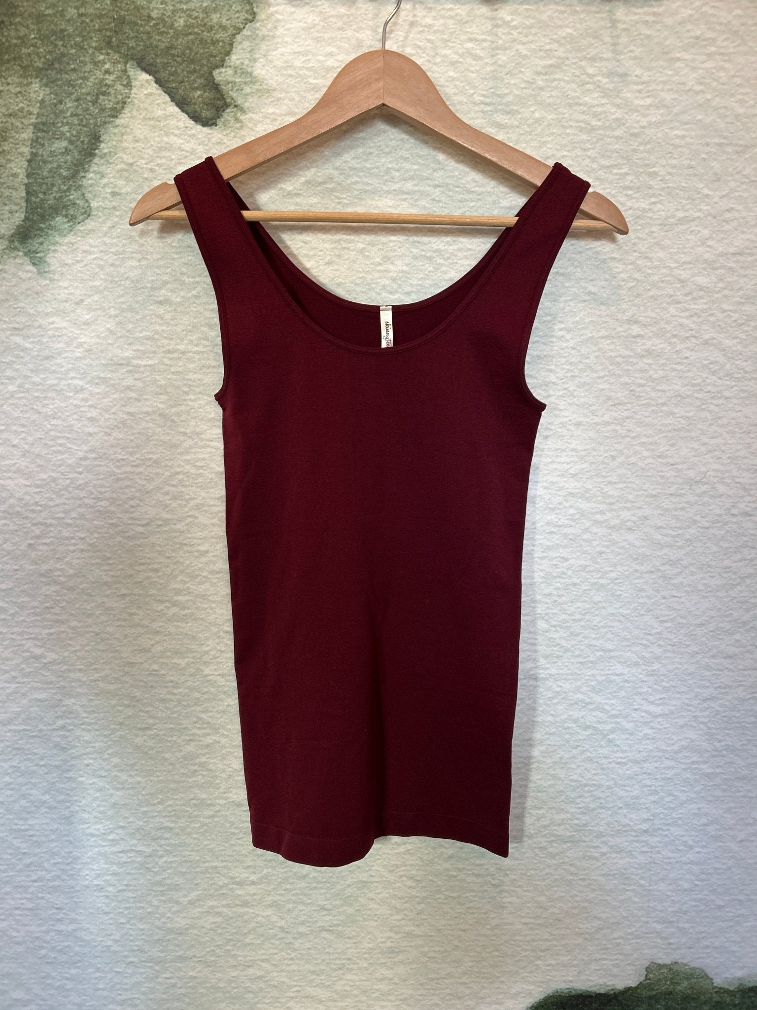 Preloved Skinny Tees Maroon Tank - SPARROW