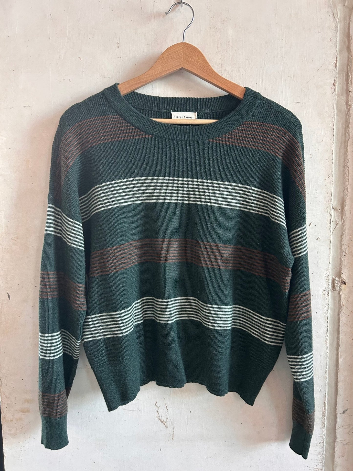Preloved Thread & Supply Striped Knit Sweater - SPARROW