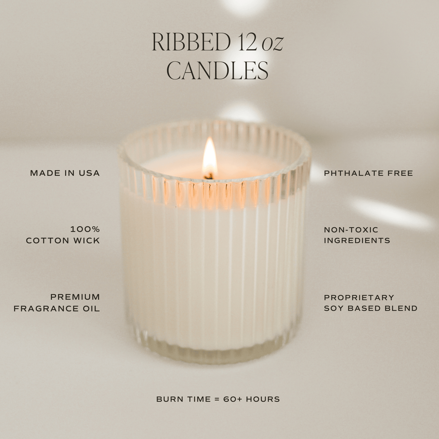 Pumpkin Spice 12 oz Soy Candle - SPARROW