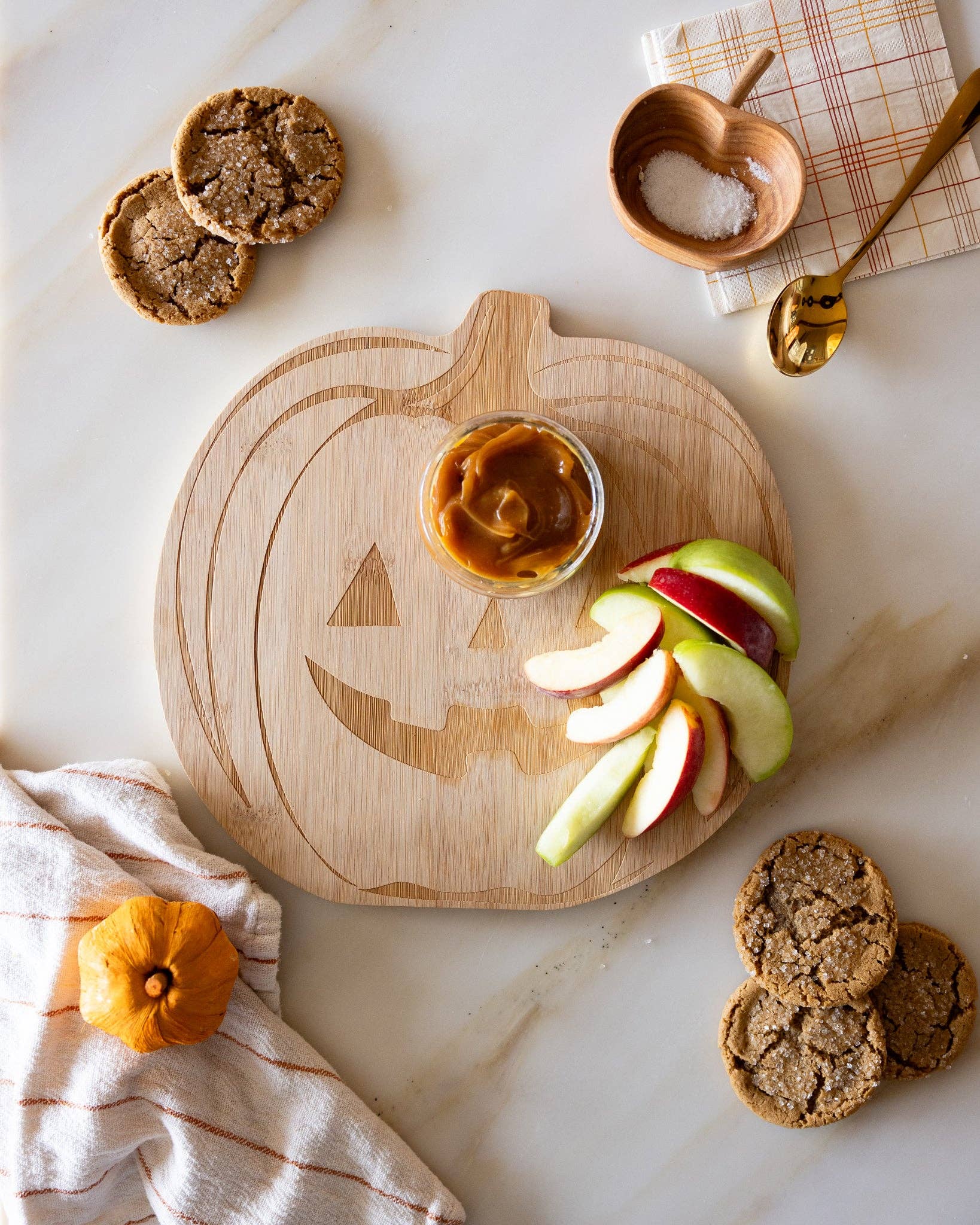 Pumpkin Wood Cutting Board - SPARROW