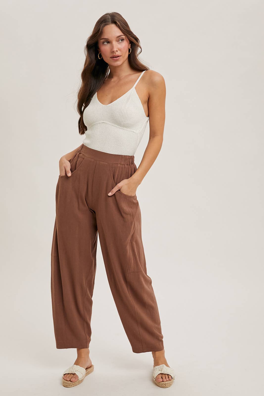 Quinton Barrel Pants - SPARROW