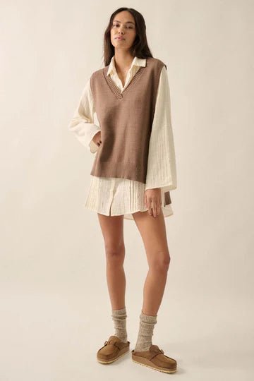 Rachel Sweater Vest - SPARROW