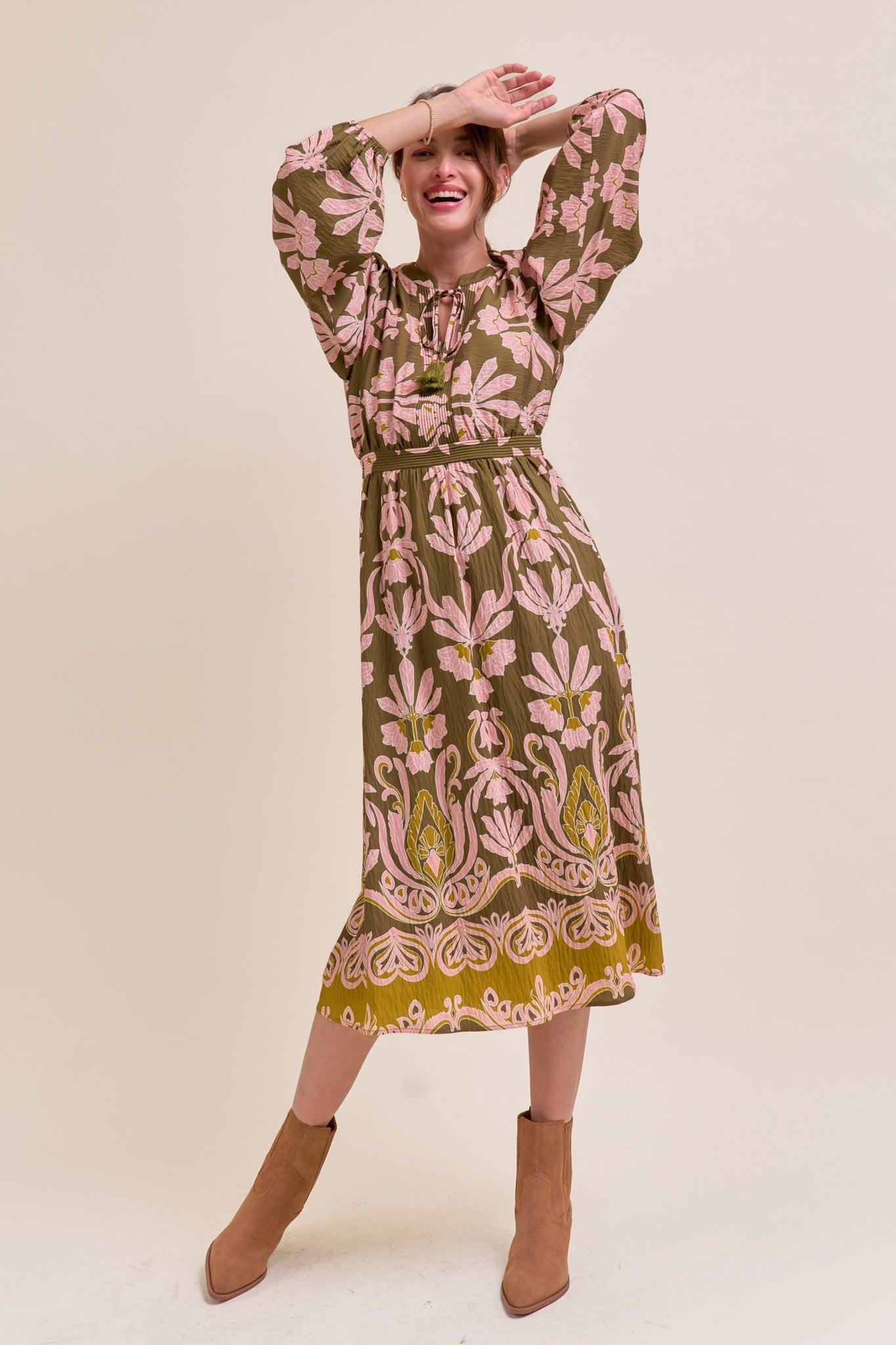 Rebecca Midi Dress - SPARROW