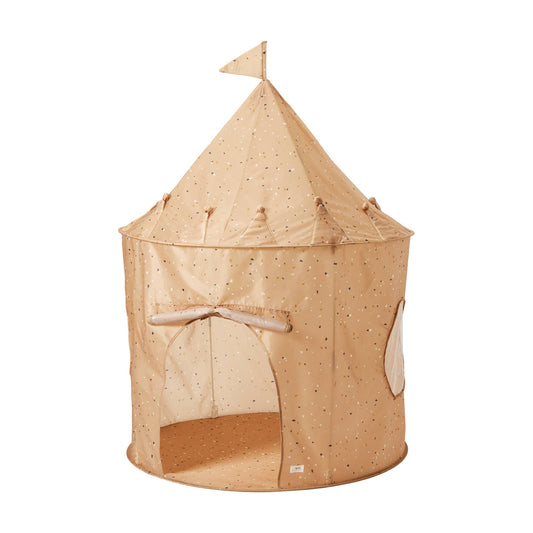 Recycled Fabric Play Tent Castle - Prints: Terrazzo Clay - SPARROW