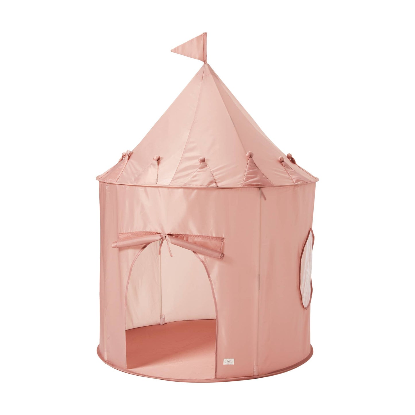 Recycled Fabric Play Tent Castle - Solid Colors: Misty Pink - SPARROW