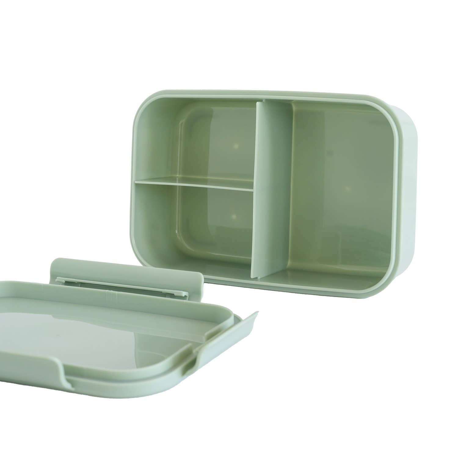 Recycled Plastic Bento Box: Green - SPARROW
