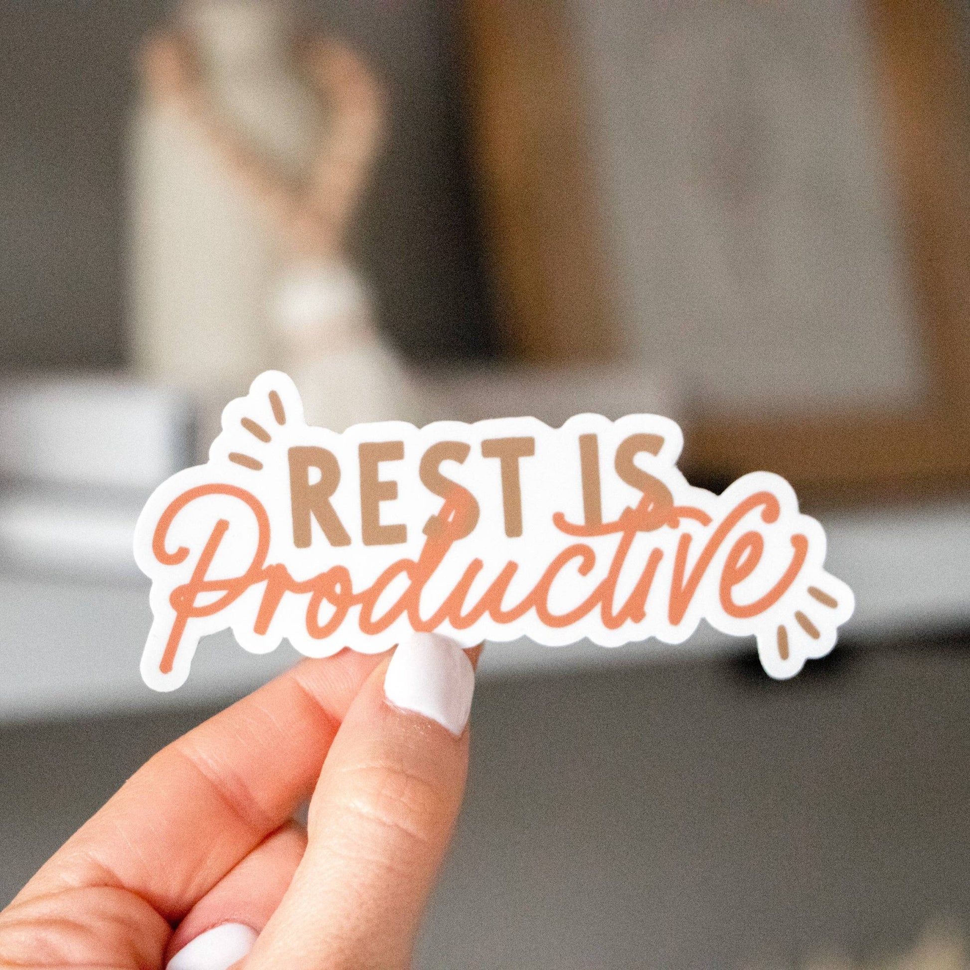 Rest is Productive Sticker - SPARROW