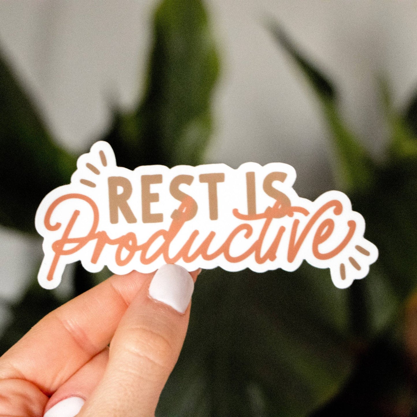 Rest is Productive Sticker - SPARROW