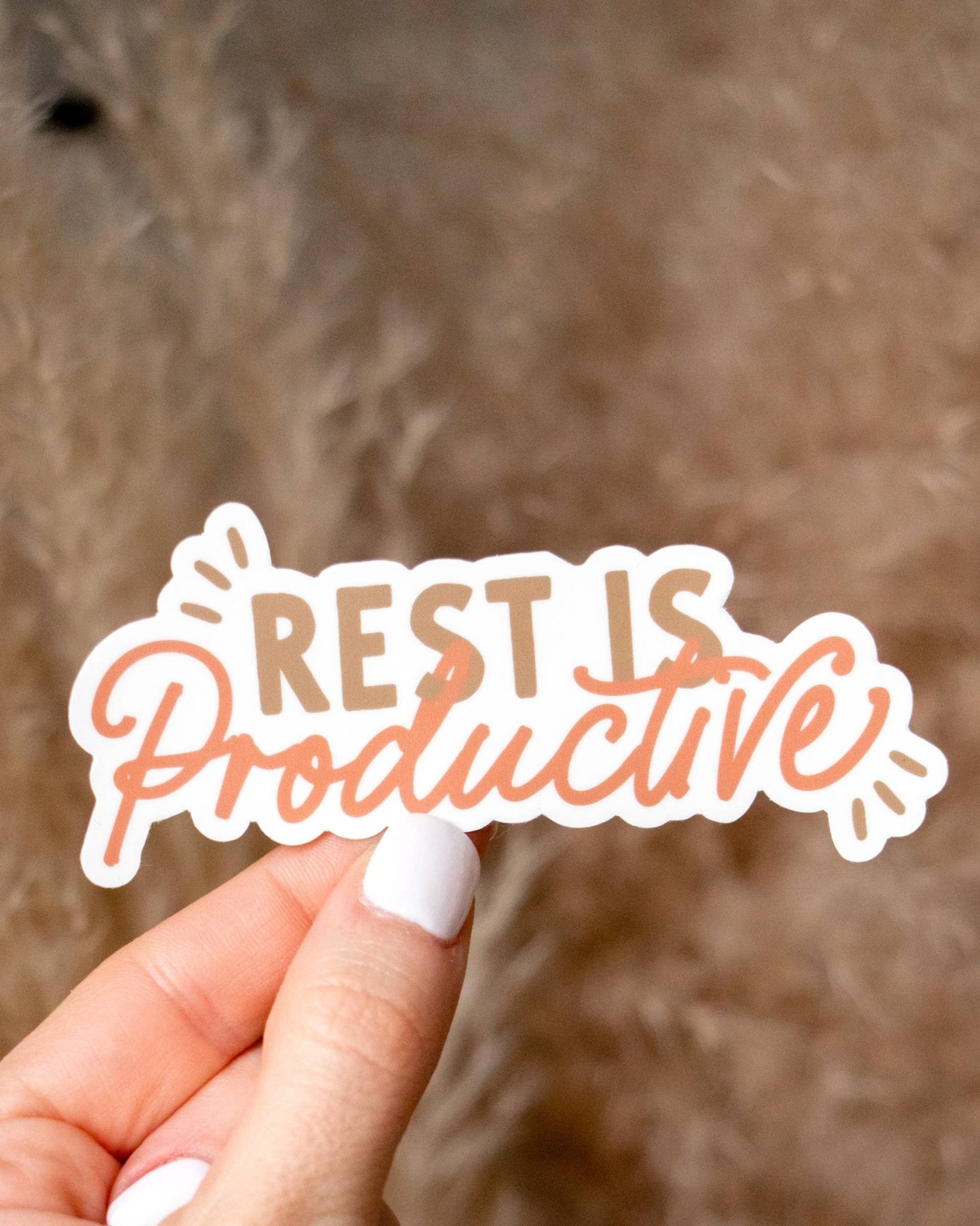 Rest is Productive Sticker - SPARROW