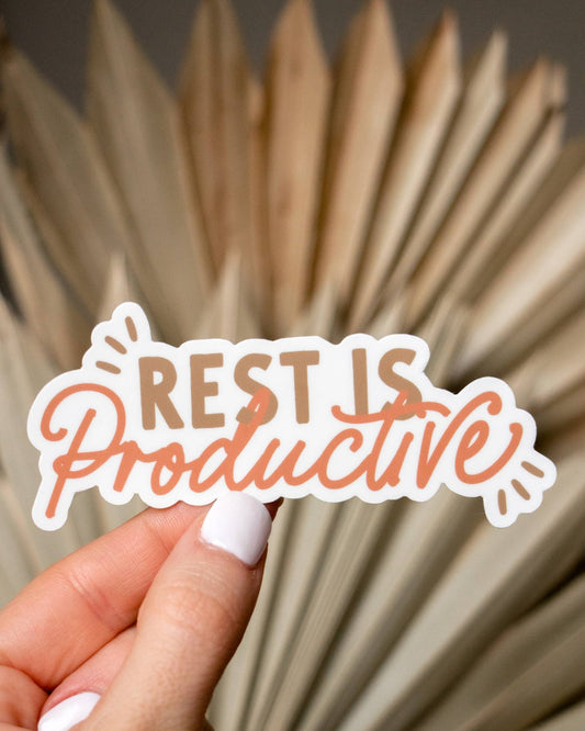 Rest is Productive Sticker - SPARROW