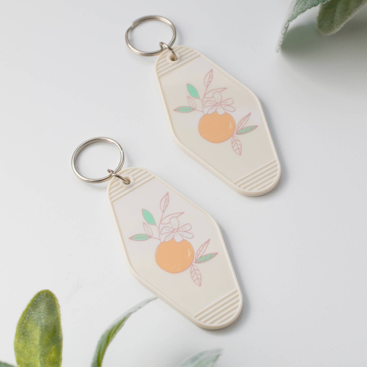 Retro Hotel Keychain - Orange Blossom - SPARROW