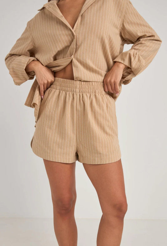 Rhythm. Bryon Stripe Short - SPARROW