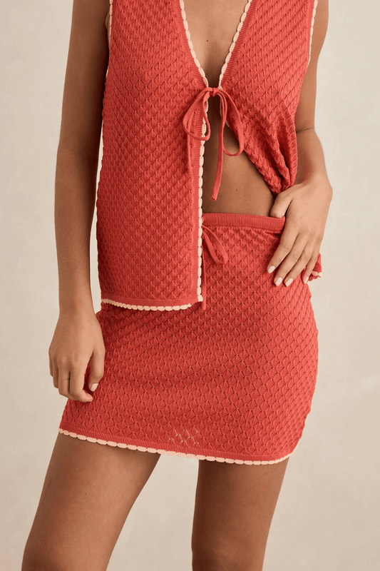 Rhythm. Gigi Knit Mini Skirt - SPARROW
