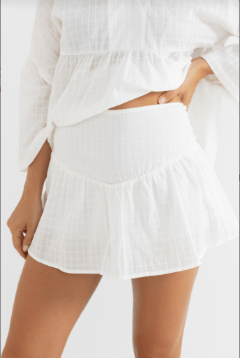 Rhythm Taggie Frill Skort - SPARROW