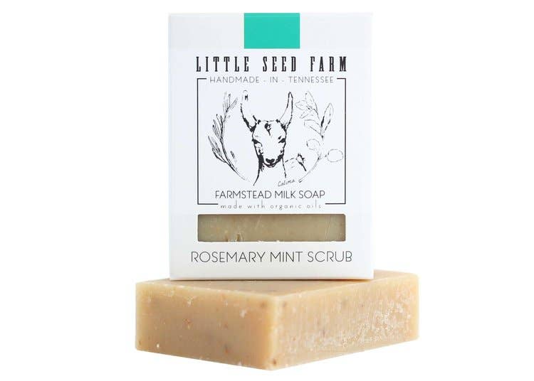 Rosemary Mint Bar Soap - Exfoliating & Energizing - SPARROW