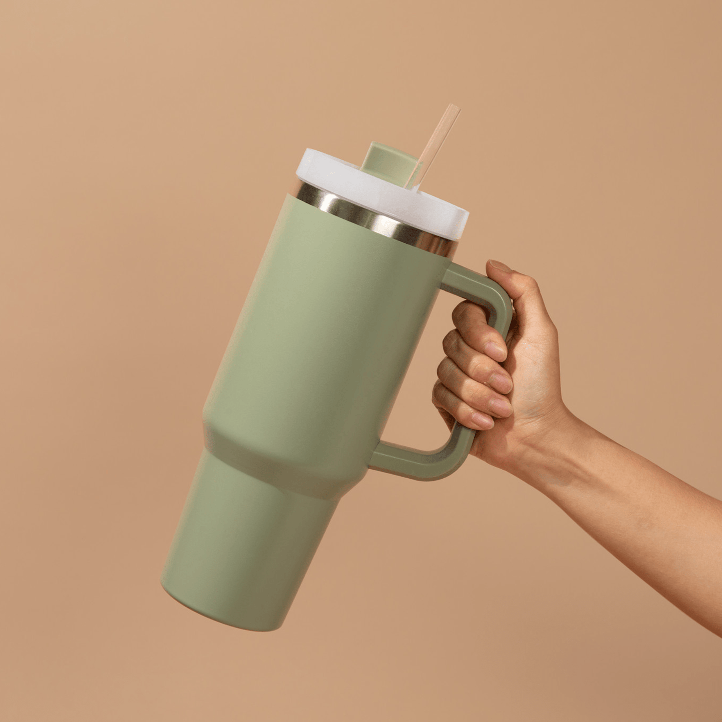 Sage Green 40 oz Travel Tumbler - SPARROW
