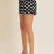 Salome Embroidered Shorts - Black - SPARROW