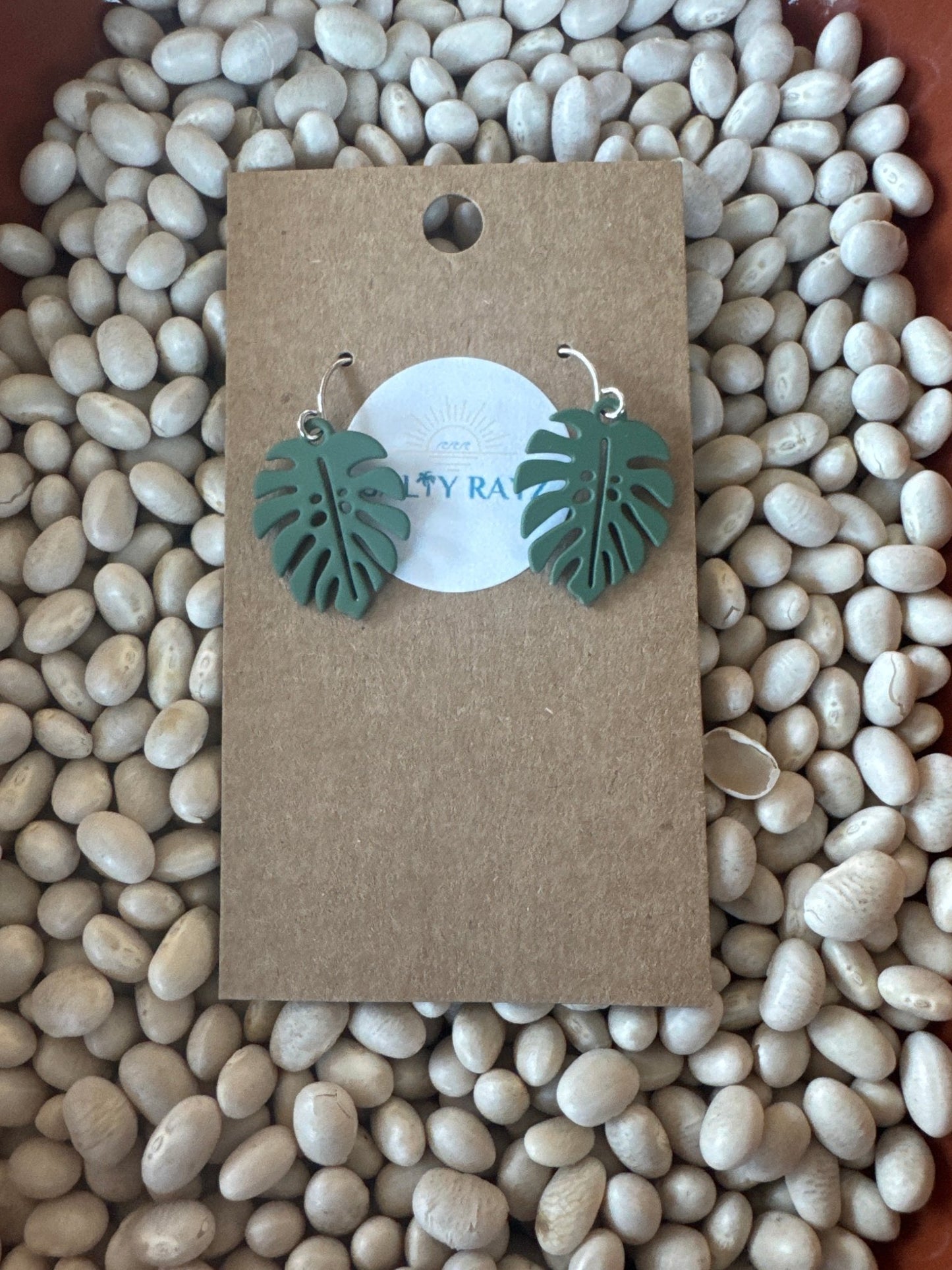 Salty Rayz Mini Monstera Green .925 - SPARROW