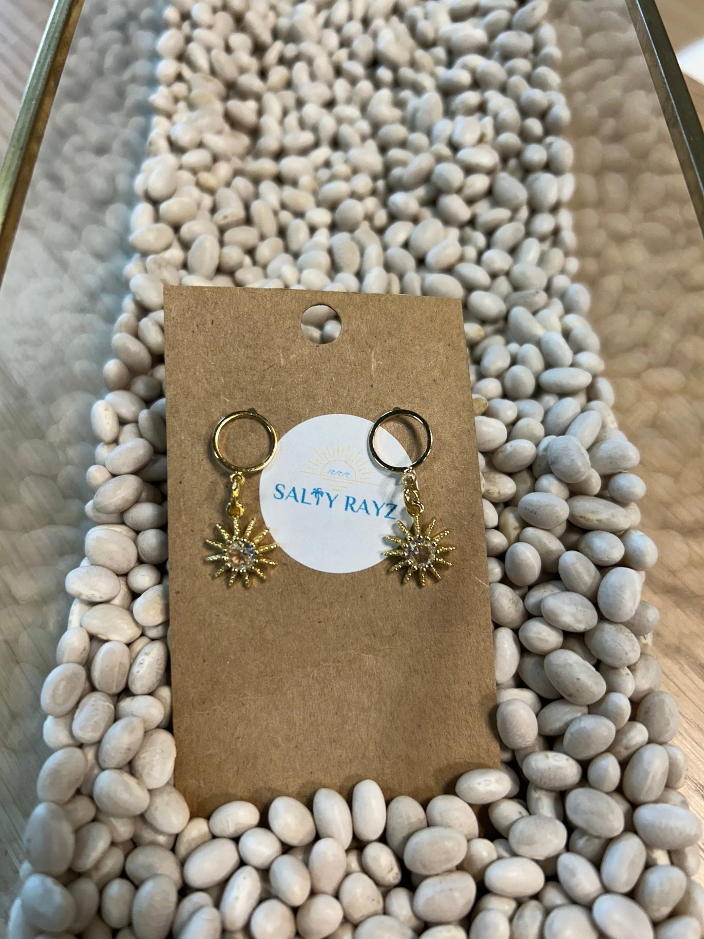 Salty Rayz Sun Earrings 18 KGP - SPARROW