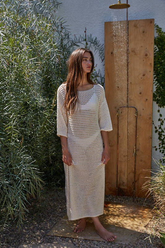 Sam Knit Coverup Maxi Dress - SPARROW