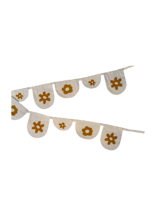 Scalloped bloom canvas bunting - SPARROW