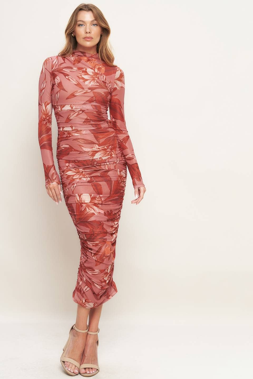 Sherry Mesh Midi Dress - SPARROW