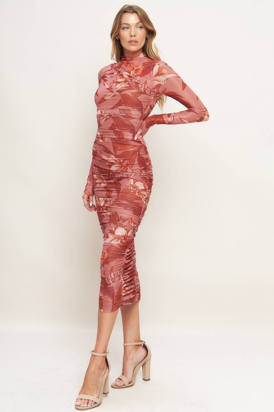 Sherry Mesh Midi Dress - SPARROW