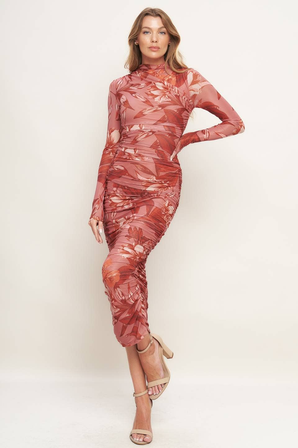 Sherry Mesh Midi Dress - SPARROW