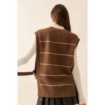 Zoe Sweater Vest - Espresso