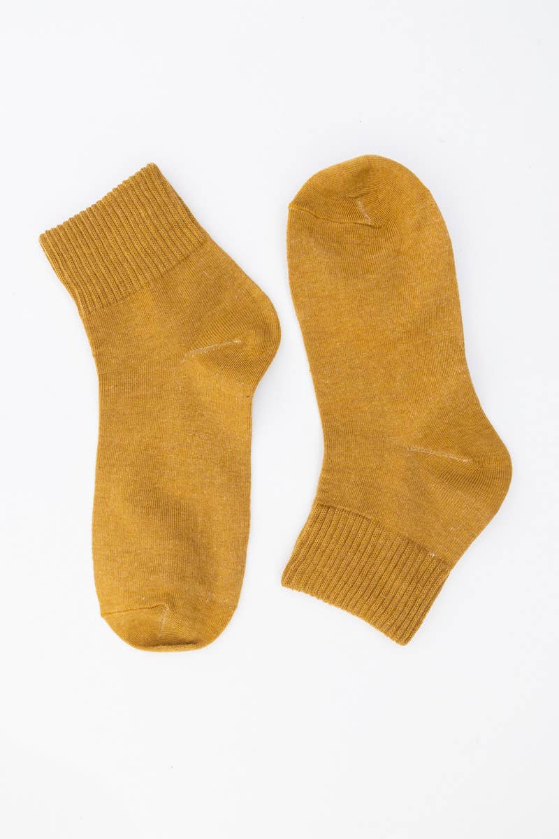 Smile Socks - Mustard - SPARROW