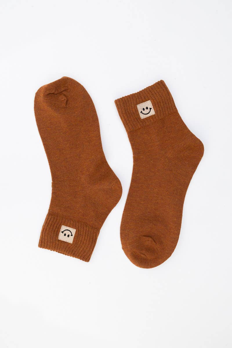 Smile Socks - Mustard - SPARROW