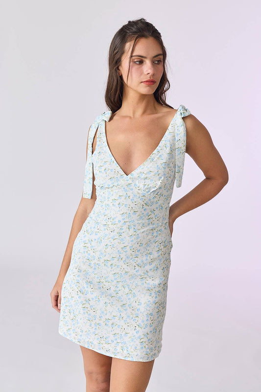 Sophie Mini Dress - Blue - SPARROW