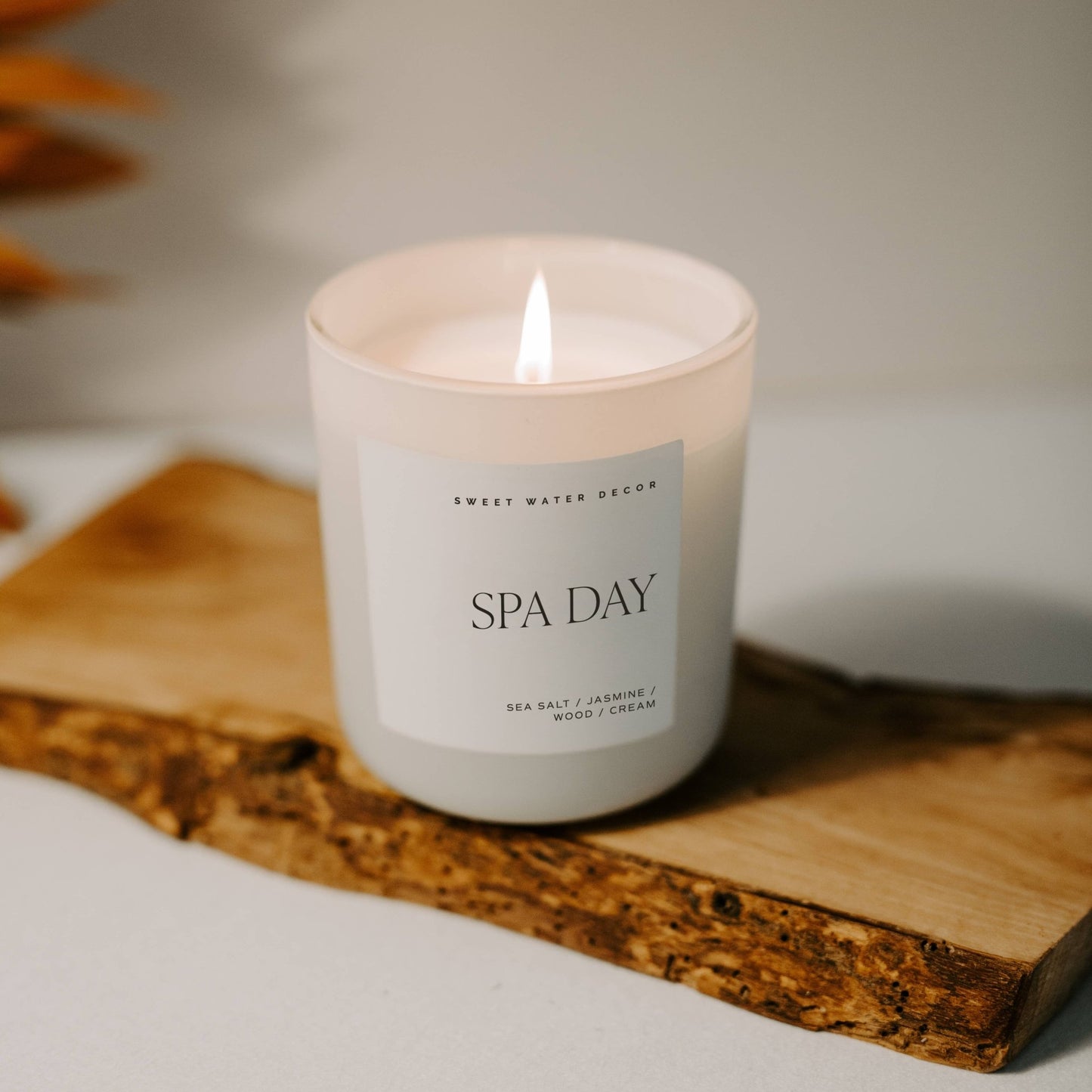 Spa Day 15 oz Soy Candle, Matte Jar - SPARROW