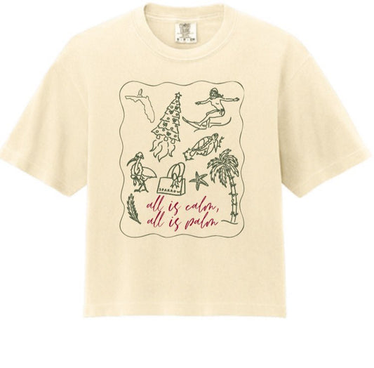 Sparrow 2025 Holiday Crop Tee - Natural Color - PREORDER - SPARROW
