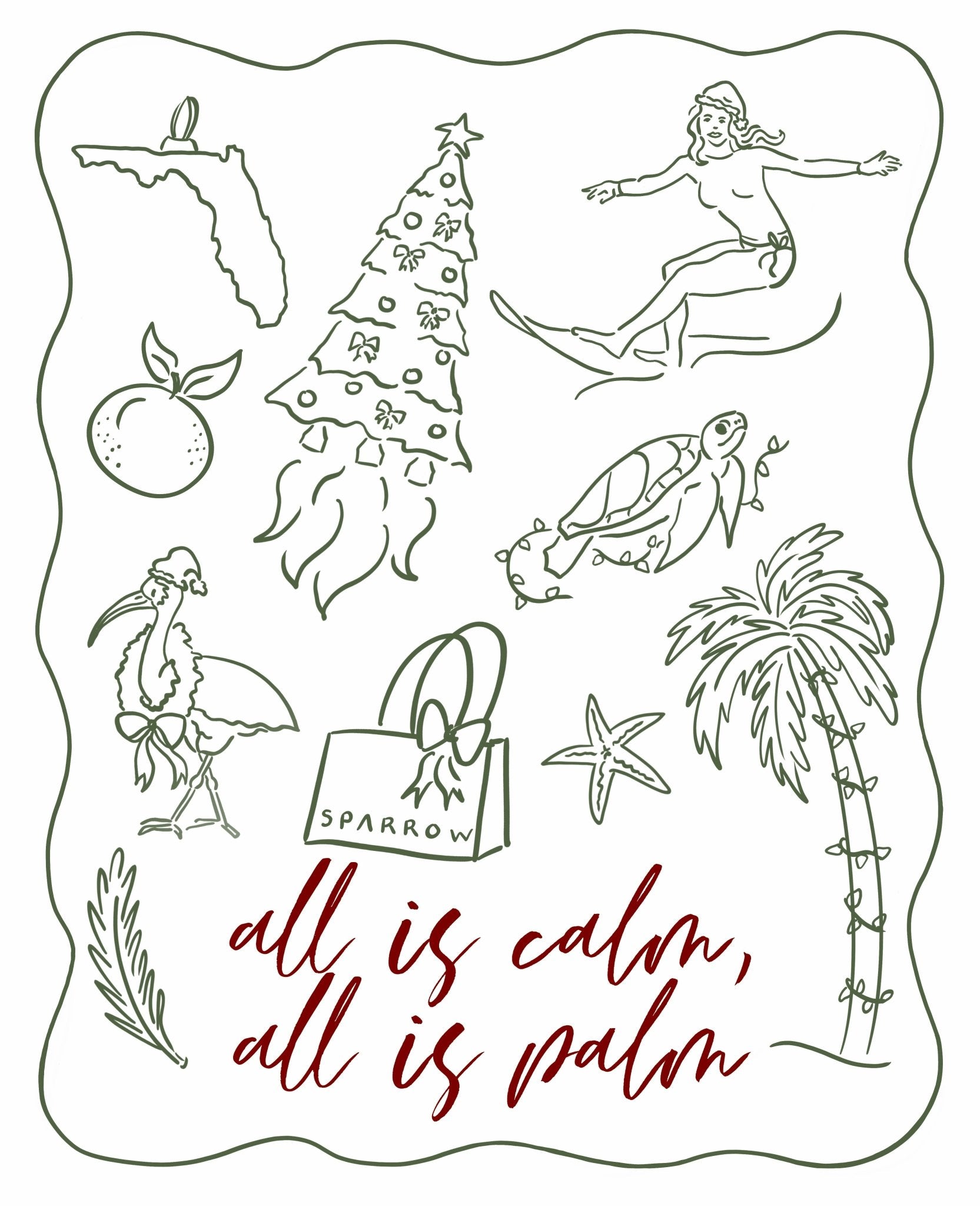 Sparrow 2025 Holiday Toddler Tee - Natural Color - PREORDER - SPARROW