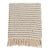 Stitch Line Throw: Ivory / 50"x60" - SPARROW