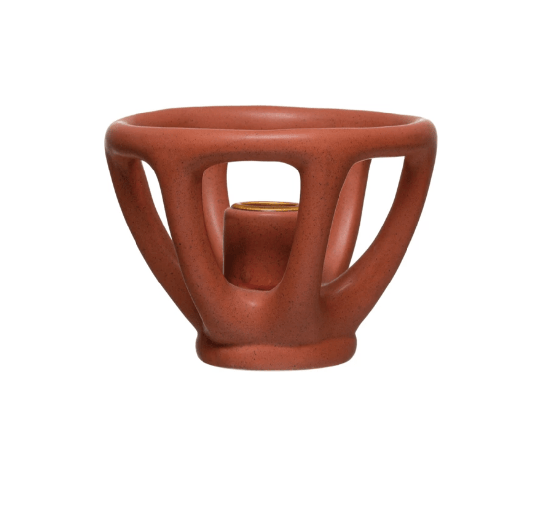 Stoneware Taper Holder - SPARROW
