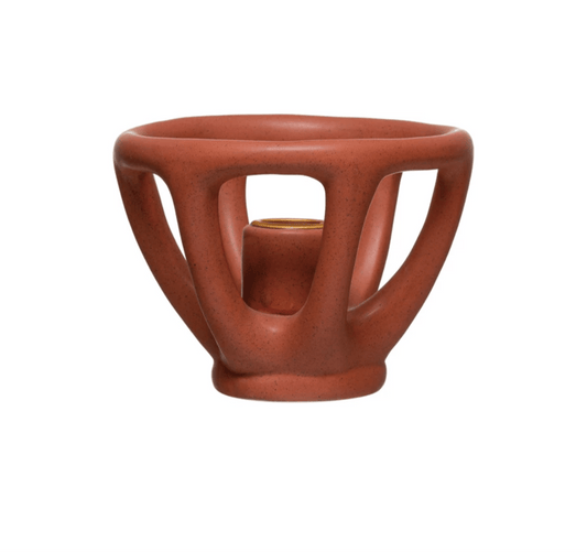 Stoneware Taper Holder - SPARROW